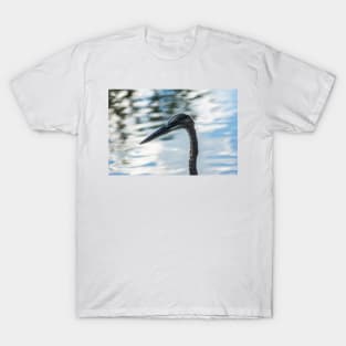 headshot of a Great Blue Heron T-Shirt